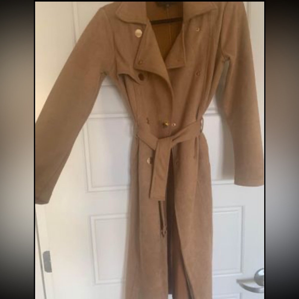 Belted trench jacket